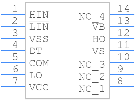 IRS21834SPBF - Infineon - PCB symbol