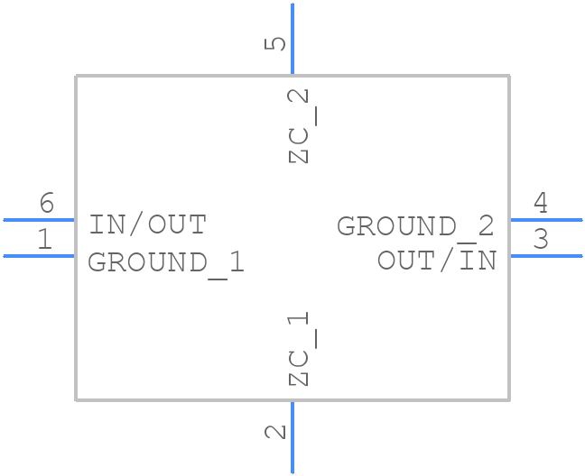 ECS-75SMF45A30B - ECS - PCB symbol