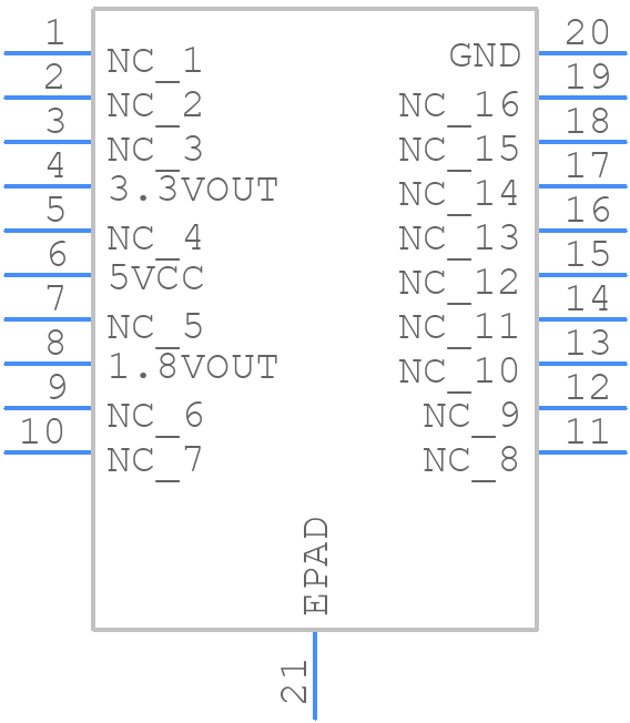 TPPM0110DWP - Texas Instruments - PCB symbol