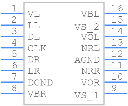AD1866N - Analog Devices - PCB symbol