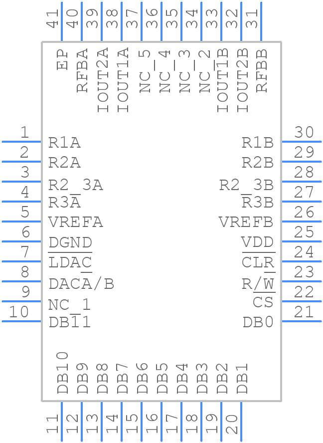DAC7822IRTAR - Texas Instruments - PCB symbol
