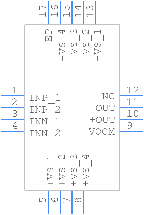 AD8476ACPZ-R7 - Analog Devices - PCB symbol