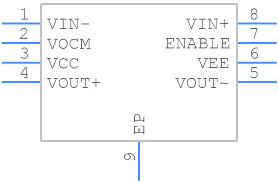 LME49724MRX - Texas Instruments - PCB symbol