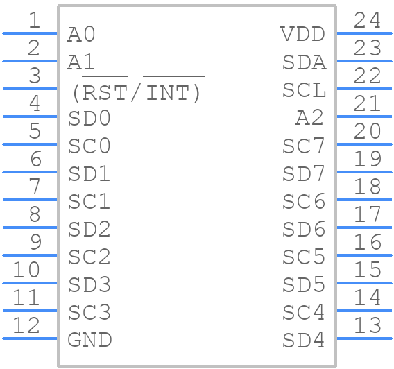 MAX7358EUG+ - Analog Devices - PCB symbol