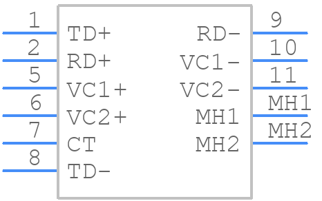 JK0-0144BNL - Yageo Group - PCB symbol