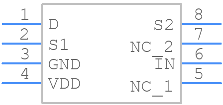 ADG819BRMZ-REEL7 - Analog Devices - PCB symbol