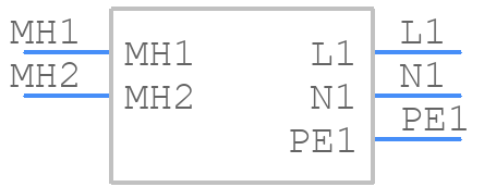 DC21.0024.1111 - SCHURTER - PCB symbol