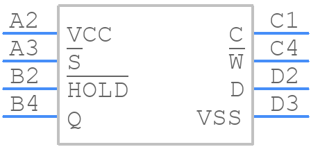 M95M02-DRCS6TP/K - STMicroelectronics - PCB symbol