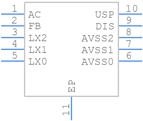 EM8900-V001-DF10B - EM MICROELECTRONIC - PCB symbol