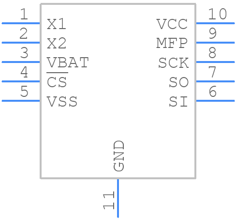 MCP79510T-I/MN - Microchip - PCB symbol