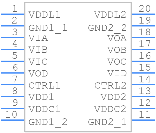 ADUM3481ARSZ - Analog Devices - PCB symbol