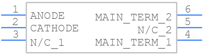 MOC3061M - onsemi - PCB symbol
