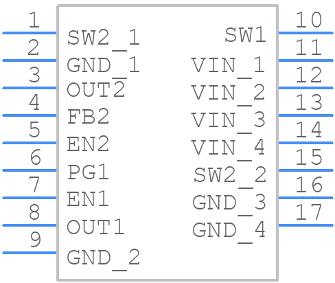 PAM2322AGEAR - Diodes Incorporated - PCB symbol