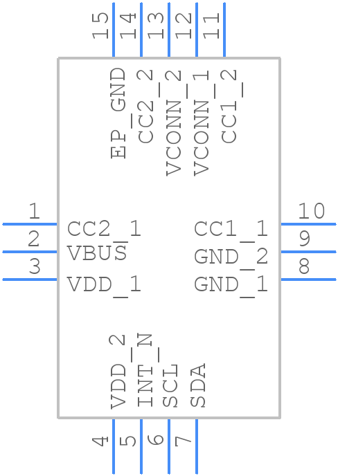 FUSB302BMPX - onsemi - PCB symbol