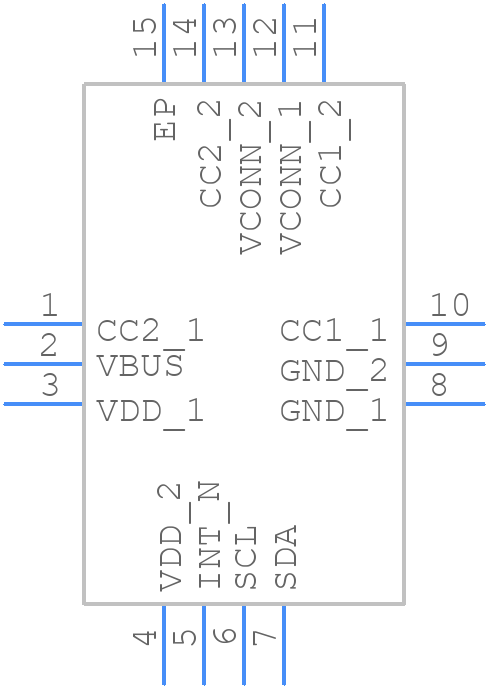 FUSB302TMPX - onsemi - PCB symbol