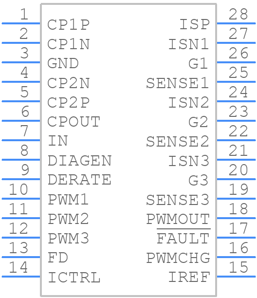 TPS92830QPWRQ1 - Texas Instruments - PCB symbol