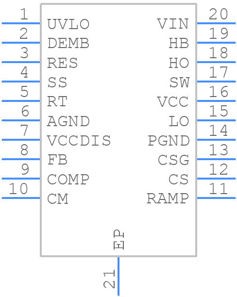 LM25117PMHE/NOPB - Texas Instruments - PCB symbol