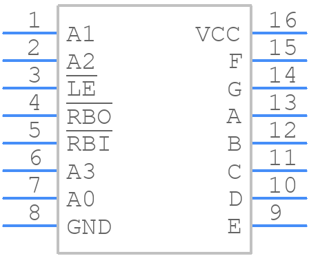 DM9368N - onsemi - PCB symbol