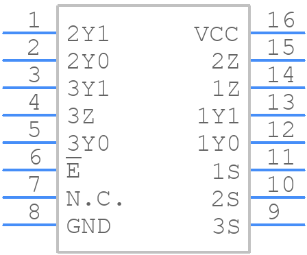 NX3L4053PW-Q100J - NXP - PCB symbol