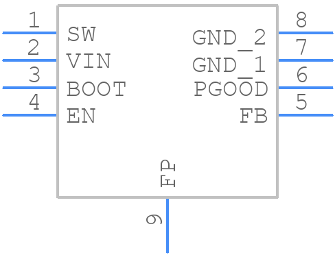 RT7251AZQW - RICHTEK - PCB symbol