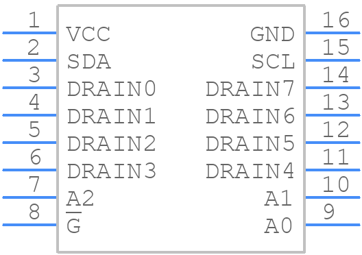 TPIC2810DRG4 - Texas Instruments - PCB symbol