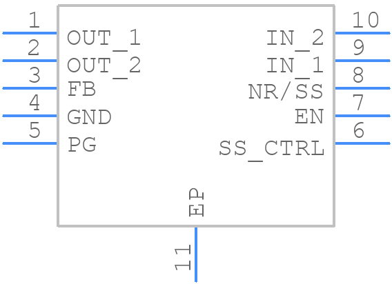 TPS7A9201DSKT - Texas Instruments - PCB symbol