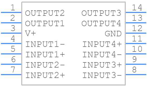 LM2901MX - Texas Instruments - PCB symbol