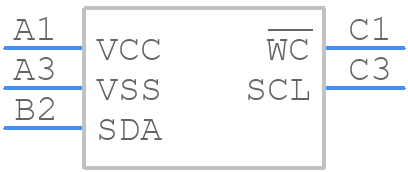M24C64-FCS6TP/K - STMicroelectronics - PCB symbol