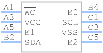 M24C64-DFCT6TP/K - STMicroelectronics - PCB symbol