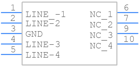 CDDFN10-0524P - Bourns - PCB symbol