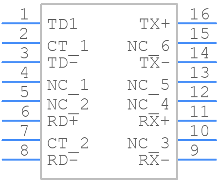 HX1260FNLT - Yageo Group - PCB symbol