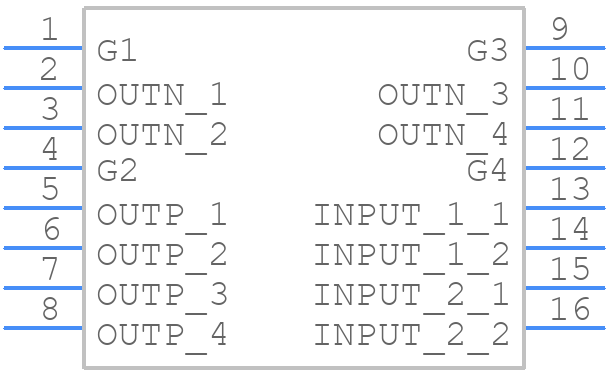 FDMQ8205A - onsemi - PCB symbol