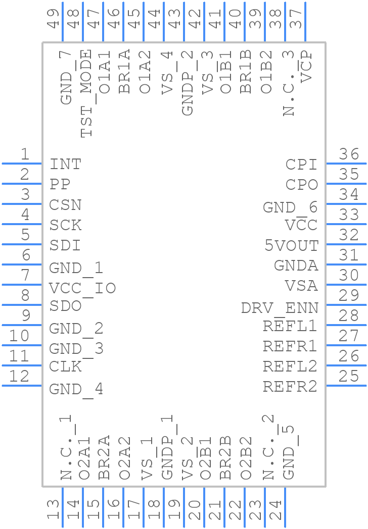 TMC5031-LA - Analog Devices - PCB symbol