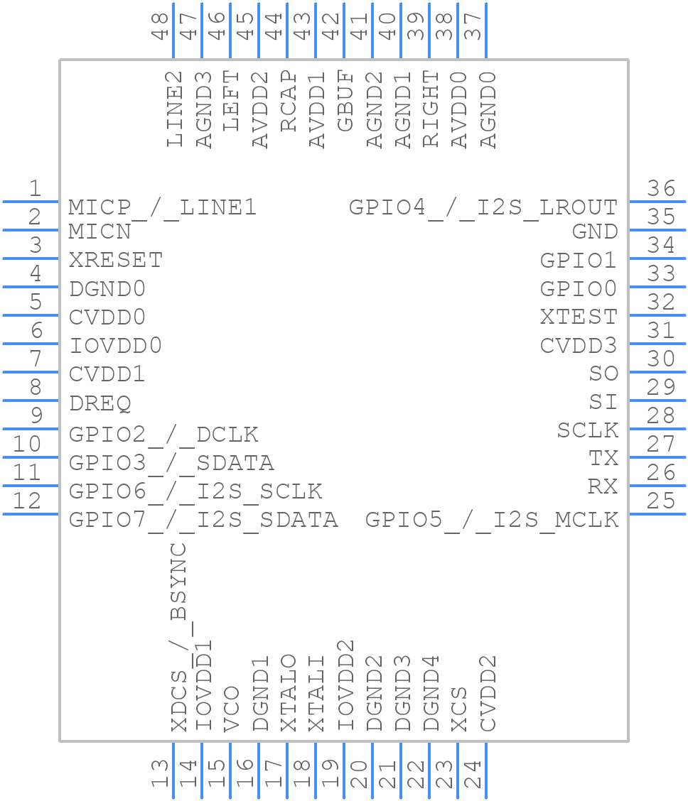 VS1063A-L - VLSI - PCB symbol