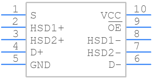 FSUSB30MUX - onsemi - PCB symbol
