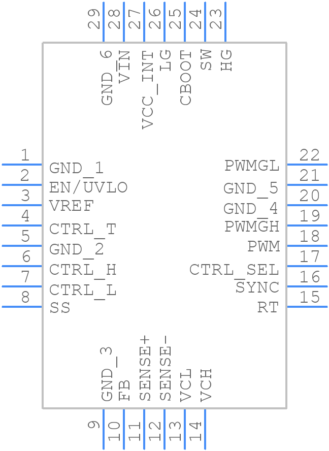 LT3743EUFD#PBF - Analog Devices - PCB symbol