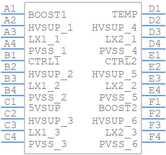 AS3728-BWLM - ams OSRAM - PCB symbol