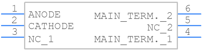 MOC3041M - onsemi - PCB symbol