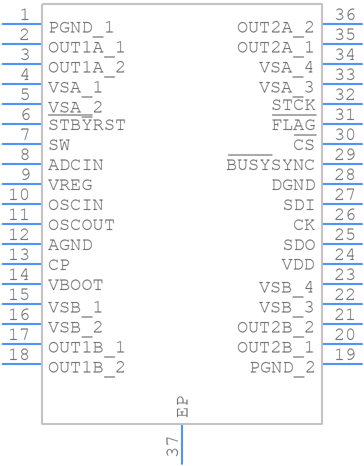 L6472PDTR - STMicroelectronics - PCB symbol