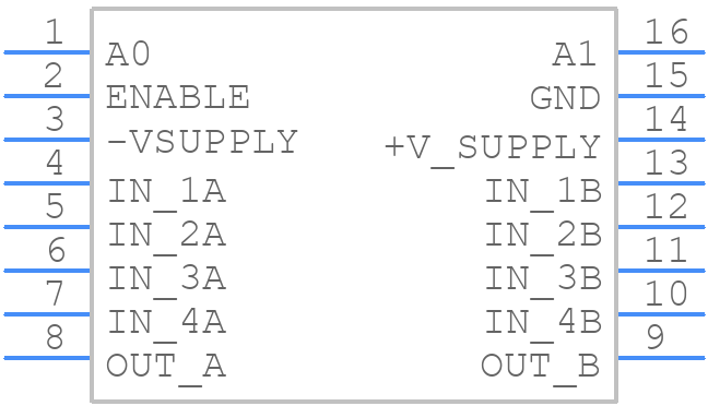 HI1-0509A-2Z - Renesas Electronics - PCB symbol