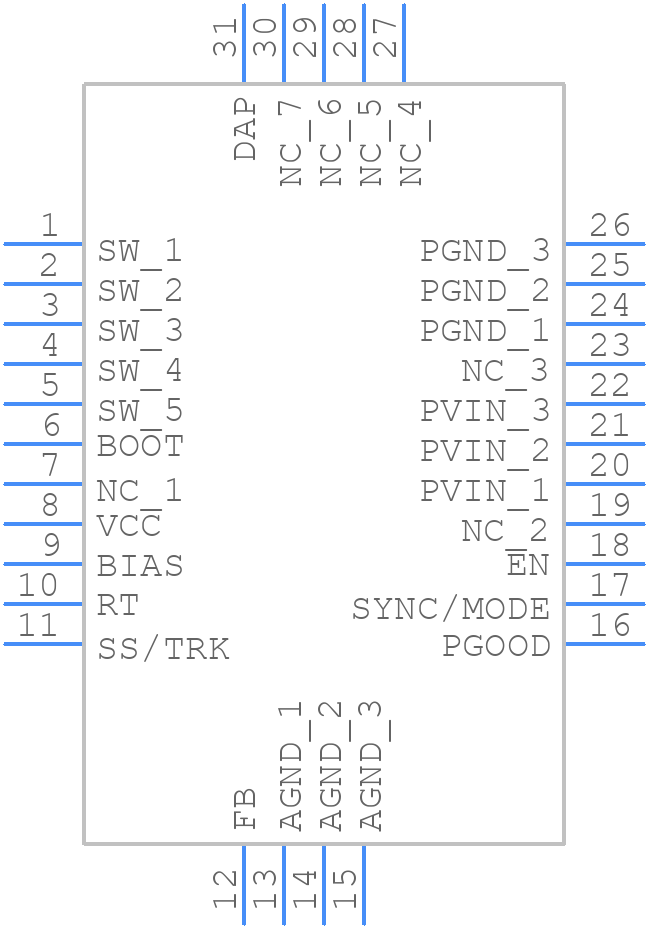 LM76002RNPT - Texas Instruments - PCB symbol