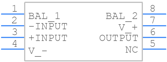 NJM2136V - Nisshinbo - PCB symbol