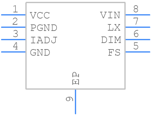 LM3414HVSD - Texas Instruments - PCB symbol