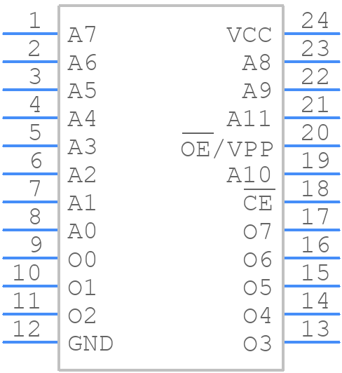 NMC27C32BQ200 - onsemi - PCB symbol