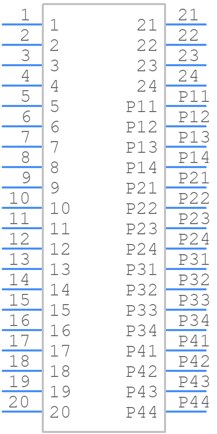 LPHS-04-24-L-VP1-GP - SAMTEC - PCB symbol