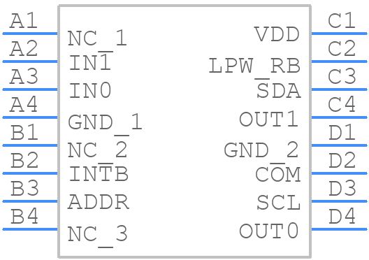 LDC2112YFDT - Texas Instruments - PCB symbol