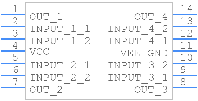 LM224DG - onsemi - PCB symbol