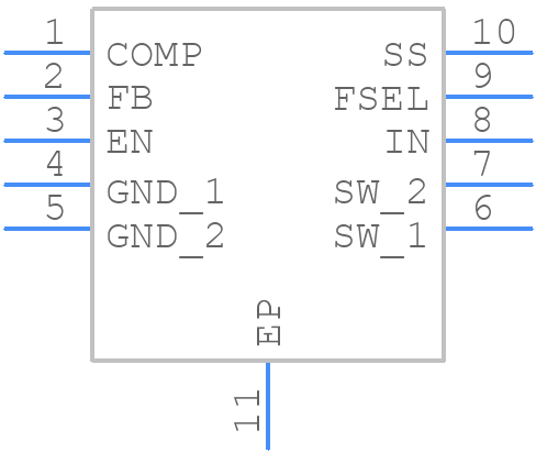 MP3213DQ-LF-Z - Monolithic Power Systems (MPS) - PCB symbol