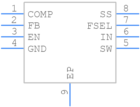 MP3213DH-LF-P - Monolithic Power Systems (MPS) - PCB symbol