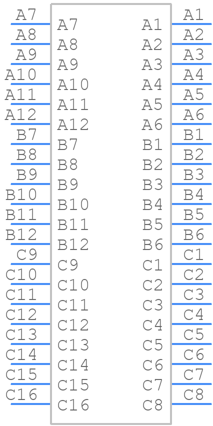 34708-3080 - Molex - PCB symbol